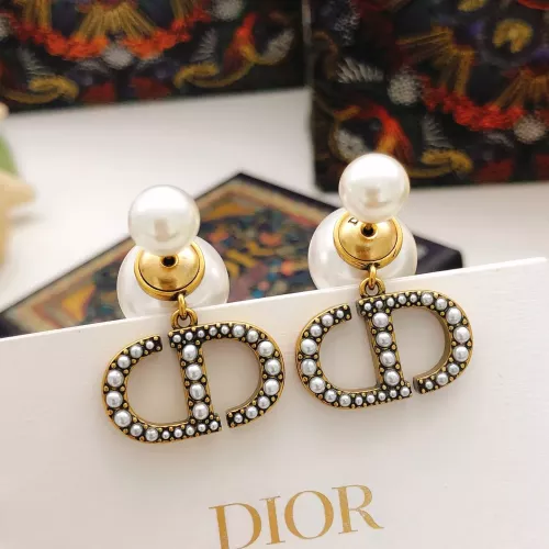 Replica Christian Dior Earrings For Women #1372938 $27.00 USD for Wholesale
