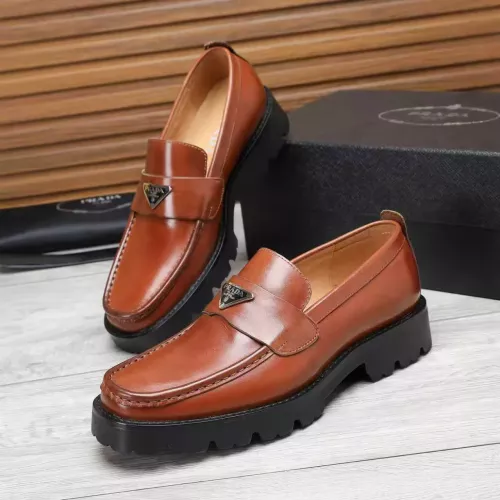 Cheap Prada Leather Shoes For Men #1373402, $$100.00 USD On Prada Leather Shoes