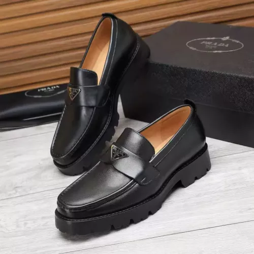 Cheap Prada Leather Shoes For Men #1373405, $$100.00 USD On Prada Leather Shoes