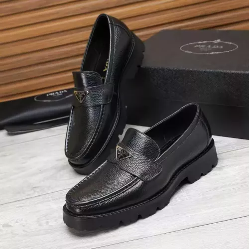 Cheap Prada Leather Shoes For Men #1373407, $$100.00 USD On Prada Leather Shoes