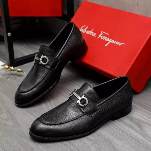 Cheap Salvatore Ferragamo Leather Shoes For Men #1373478, $$100.00 USD On Salvatore Ferragamo Leather Shoes