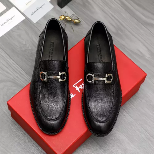Replica Salvatore Ferragamo Leather Shoes For Men #1373478 $100.00 USD for Wholesale