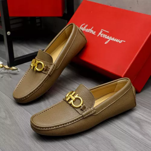 Cheap Salvatore Ferragamo Leather Shoes For Men #1373498, $$82.00 USD On Salvatore Ferragamo Leather Shoes