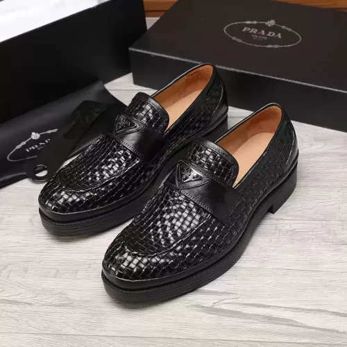 Cheap Prada Leather Shoes For Men #1373522, $$112.00 USD On Prada Leather Shoes