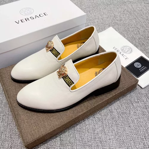 Cheap Versace Leather Shoes For Men #1373553, $$82.00 USD On Versace Leather Shoes
