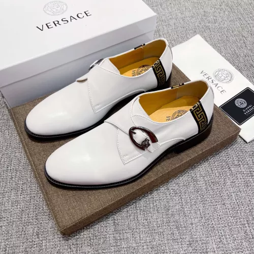 Cheap Versace Leather Shoes For Men #1373555, $$82.00 USD On Versace Leather Shoes