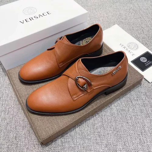 Cheap Versace Leather Shoes For Men #1373557, $$82.00 USD On Versace Leather Shoes