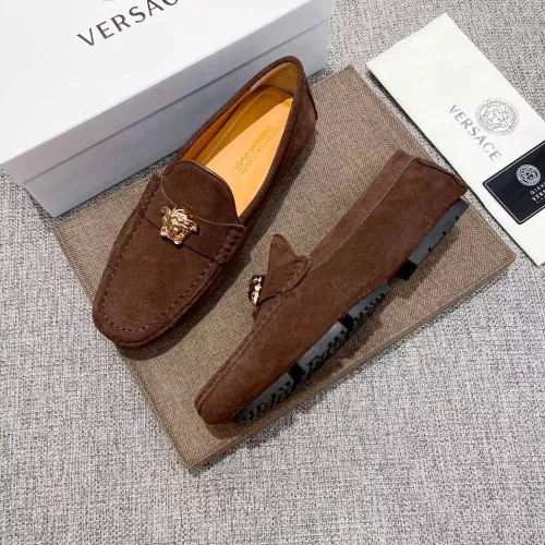Cheap Versace Leather Shoes For Men #1373559, $$82.00 USD On Versace Leather Shoes