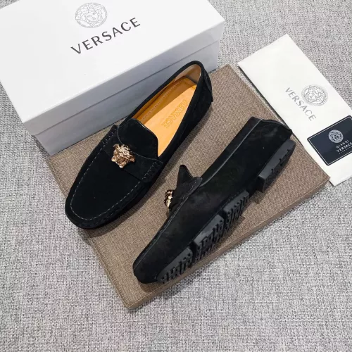 Cheap Versace Leather Shoes For Men #1373569, $$82.00 USD On Versace Leather Shoes