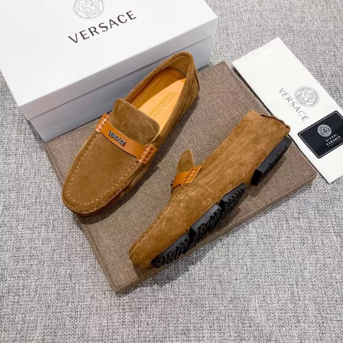 Cheap Versace Leather Shoes For Men #1373570, $$82.00 USD On Versace Leather Shoes
