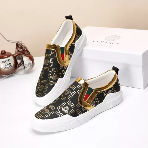 Cheap Versace Casual Shoes For Men #1373597, $$68.00 USD On Versace Casual Shoes