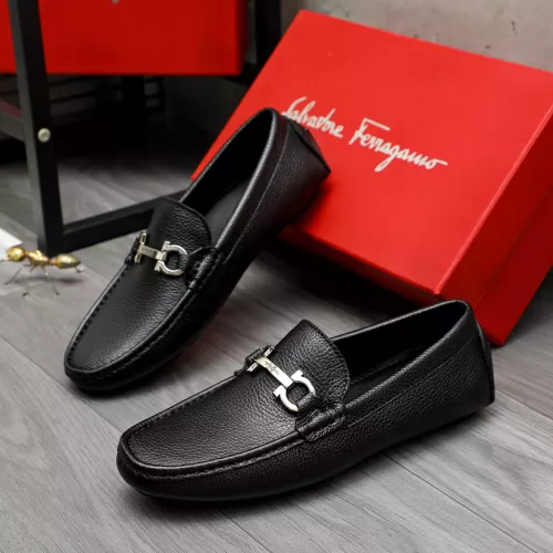Cheap Salvatore Ferragamo Leather Shoes For Men #1373659, $$82.00 USD On Salvatore Ferragamo Leather Shoes