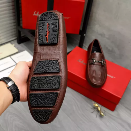 Replica Salvatore Ferragamo Leather Shoes For Men #1373660 $82.00 USD for Wholesale