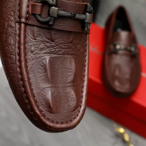 Replica Salvatore Ferragamo Leather Shoes For Men #1373660 $82.00 USD for Wholesale