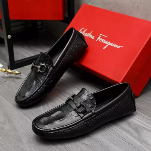 Cheap Salvatore Ferragamo Leather Shoes For Men #1373661, $$82.00 USD On Salvatore Ferragamo Leather Shoes