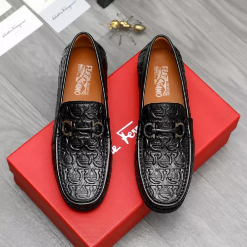 Cheap Salvatore Ferragamo Leather Shoes For Men #1373663, $$80.00 USD On Salvatore Ferragamo Leather Shoes