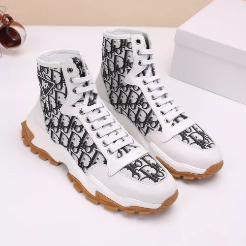 Replica Christian Dior High Top Shoes For Men #1373742 $82.00 USD for Wholesale