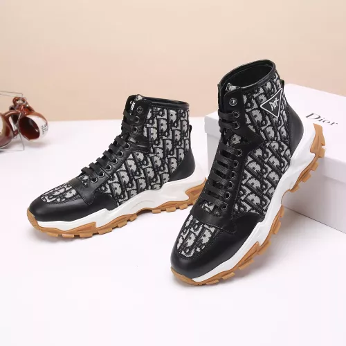 Replica Christian Dior High Top Shoes For Men #1373743 $82.00 USD for Wholesale