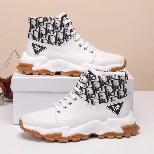 Replica Christian Dior High Top Shoes For Men #1373744 $85.00 USD for Wholesale