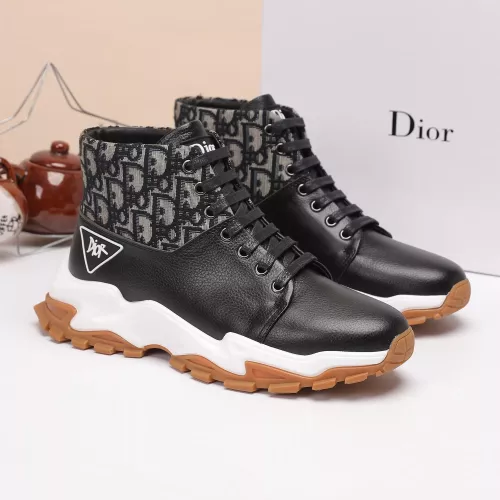 Replica Christian Dior High Top Shoes For Men #1373745 $85.00 USD for Wholesale
