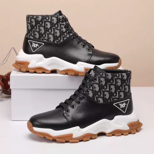 Replica Christian Dior High Top Shoes For Men #1373745 $85.00 USD for Wholesale
