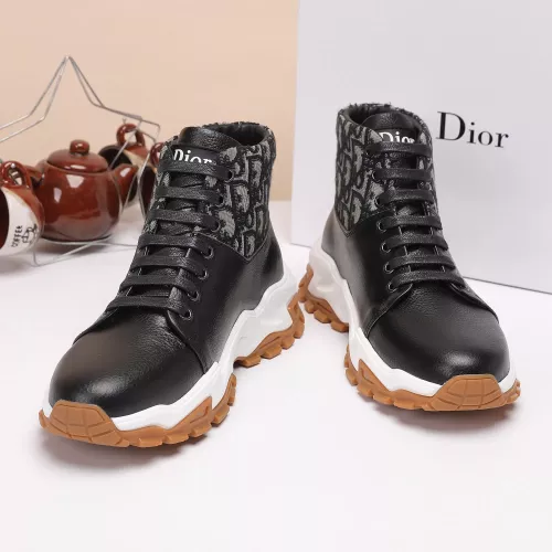 Replica Christian Dior High Top Shoes For Men #1373745 $85.00 USD for Wholesale