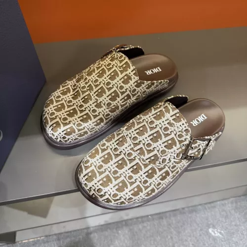 Replica Christian Dior Slippers For Men #1373751 $64.00 USD for Wholesale
