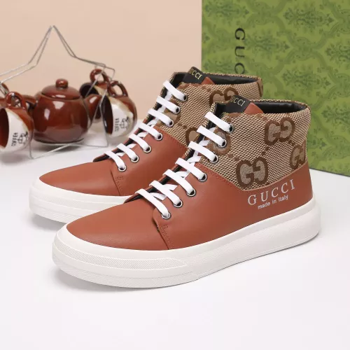 Cheap Gucci High Tops Shoes For Men #1373760, $$80.00 USD On Gucci High Tops Shoes