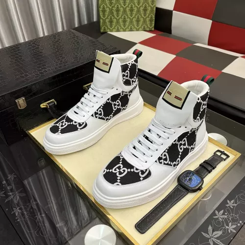 Replica Gucci High Tops Shoes For Men #1373849 $82.00 USD for Wholesale