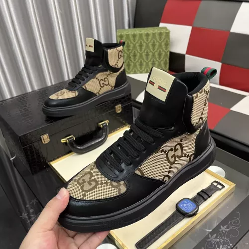 Cheap Gucci High Tops Shoes For Men #1373850, $$82.00 USD On Gucci High Tops Shoes