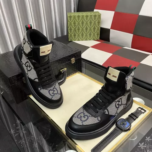 Replica Gucci High Tops Shoes For Men #1373851 $82.00 USD for Wholesale