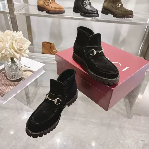 Replica Gucci Boots For Women #1374075 $125.00 USD for Wholesale
