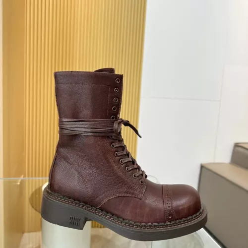Replica MIU MIU Boots For Women #1374114 $122.00 USD for Wholesale