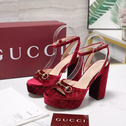 Replica Gucci Sandal For Women #1374123 $112.00 USD for Wholesale