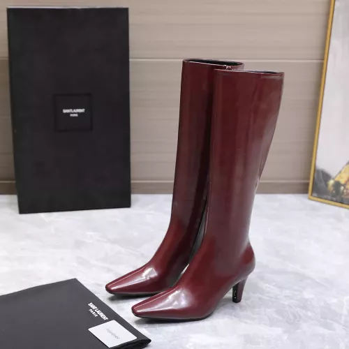 Replica Yves Saint Laurent YSL Boots For Women #1374147 $190.00 USD for Wholesale