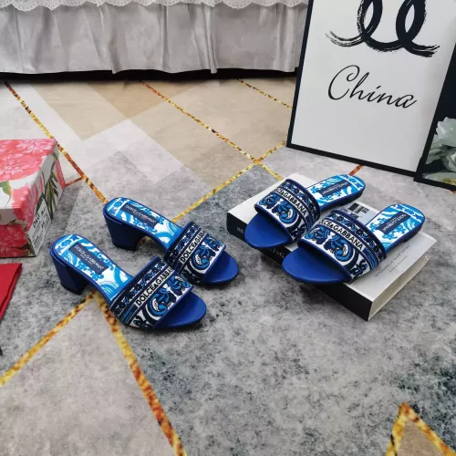 Replica Dolce & Gabbana D&G Slippers For Women #1374247 $125.00 USD for Wholesale