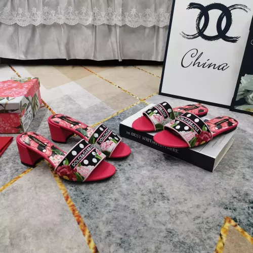 Replica Dolce & Gabbana D&G Slippers For Women #1374250 $125.00 USD for Wholesale