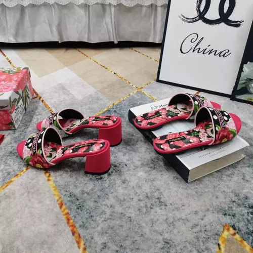 Replica Dolce & Gabbana D&G Slippers For Women #1374250 $125.00 USD for Wholesale