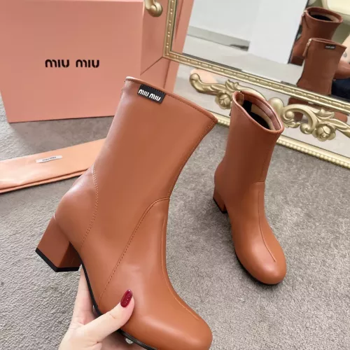 Replica MIU MIU Boots For Women #1374298 $100.00 USD for Wholesale
