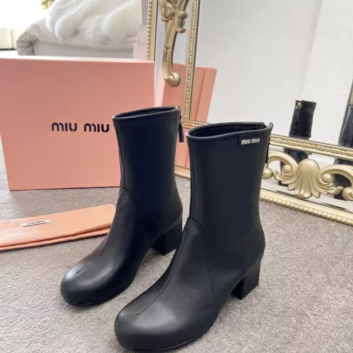 Replica MIU MIU Boots For Women #1374299 $100.00 USD for Wholesale