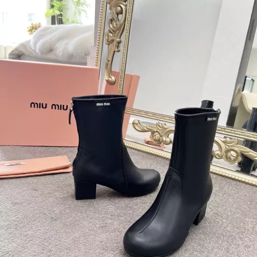 Replica MIU MIU Boots For Women #1374299 $100.00 USD for Wholesale