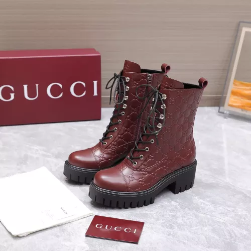 Replica Gucci Boots For Women #1374320 $155.00 USD for Wholesale