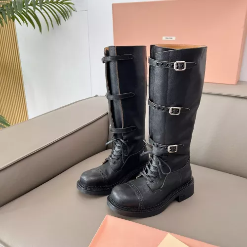 Replica MIU MIU Boots For Women #1374337 $162.00 USD for Wholesale