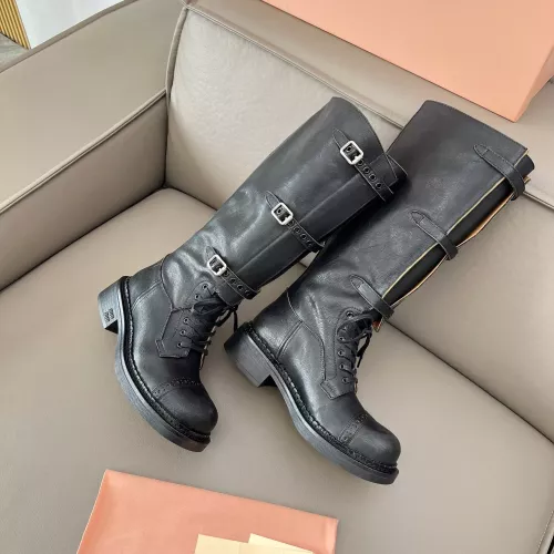 Replica MIU MIU Boots For Women #1374337 $162.00 USD for Wholesale