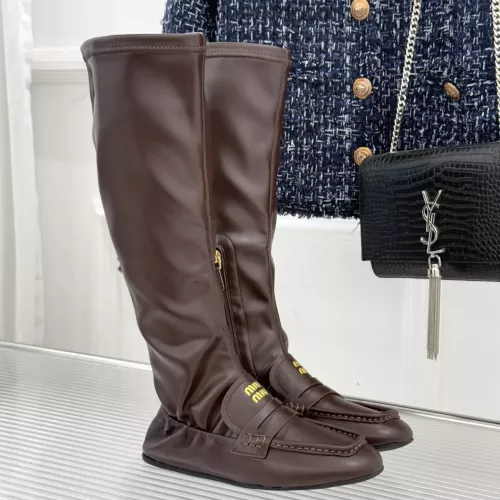 Replica MIU MIU Boots For Women #1374339 $122.00 USD for Wholesale