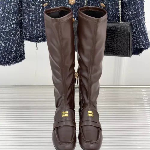 Replica MIU MIU Boots For Women #1374339 $122.00 USD for Wholesale