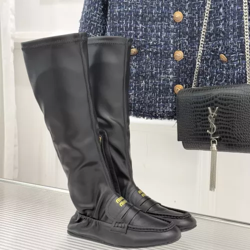Replica MIU MIU Boots For Women #1374342 $122.00 USD for Wholesale