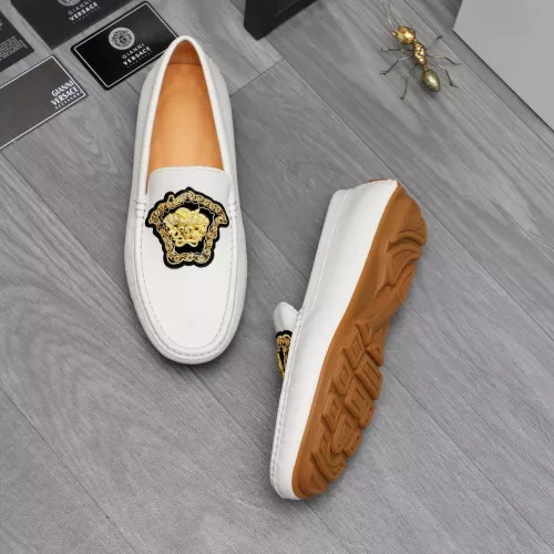 Cheap Versace Leather Shoes For Men #1374469, $$80.00 USD On Versace Leather Shoes