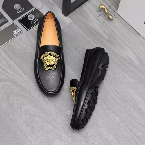 Cheap Versace Leather Shoes For Men #1374470, $$80.00 USD On Versace Leather Shoes