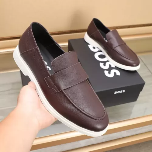 Replica Boss Leather Shoes For Men #1374476 $96.00 USD for Wholesale